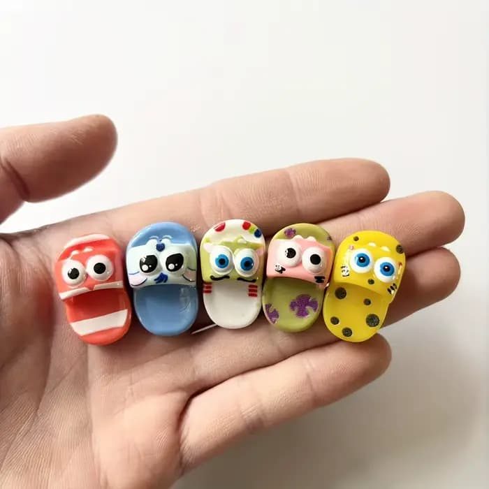 Mini pantoufles, aimants de réfrigérateur en résine, décorations magnétiques mignonnes pour la maison, cadeaux magnétiques