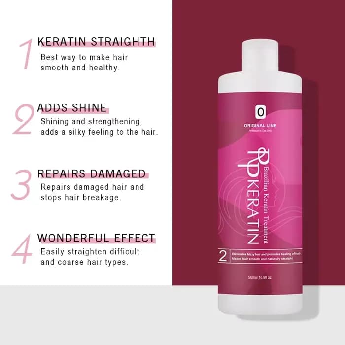 Lissage à la kératine pour traitement lissant des cheveux, 500ml, soins capillaires bouclés et crépus, produits professionnels à la kératine brésilienne
