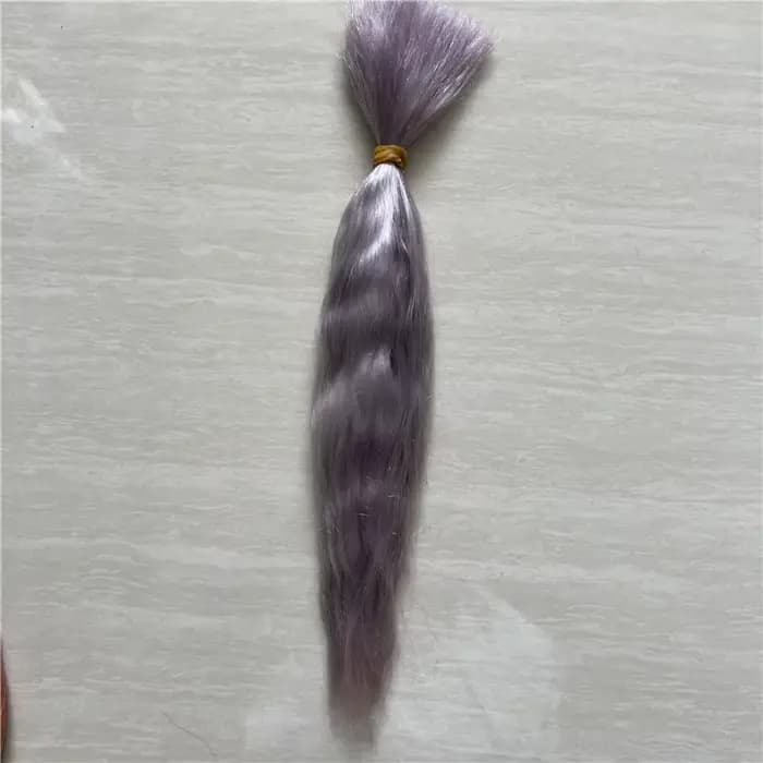 Nouveau rouge violet rose marron couleurs Reborn poupée Pure Mohair raciné à la main de qualité supérieure Mohair perruques pour BJD SD 1/12 poupées accessoire de cheveux