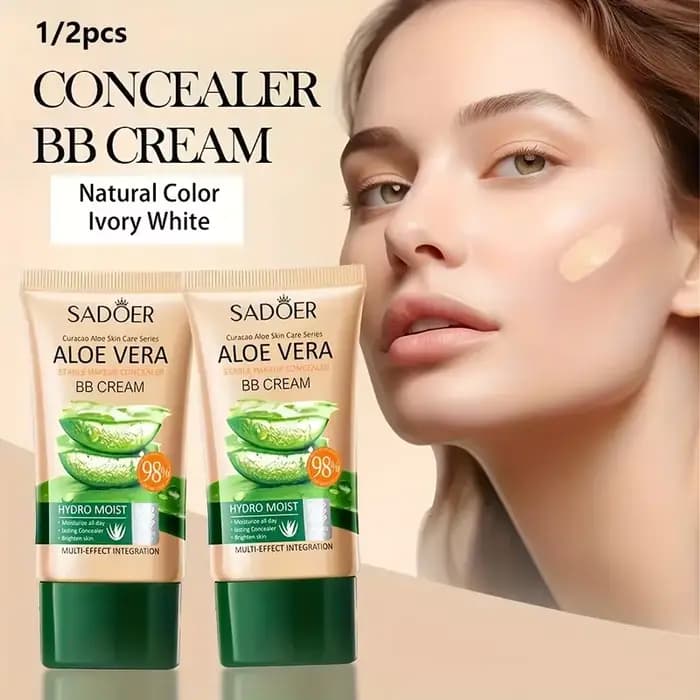 Aloe Vera BB crème-hydratant et dissimulant au collagène fond de teint à couverture complète