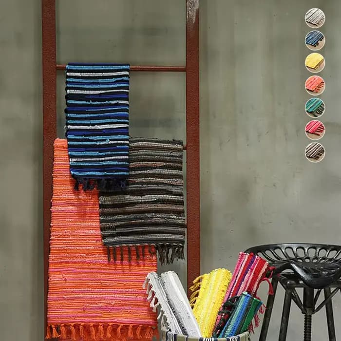Tapis nordique en coton et lin, pour salon, chambre à coucher, zone d'épissure, Long absorbant l'eau, pour bain, cuisine, hôtel, décoration de la maison