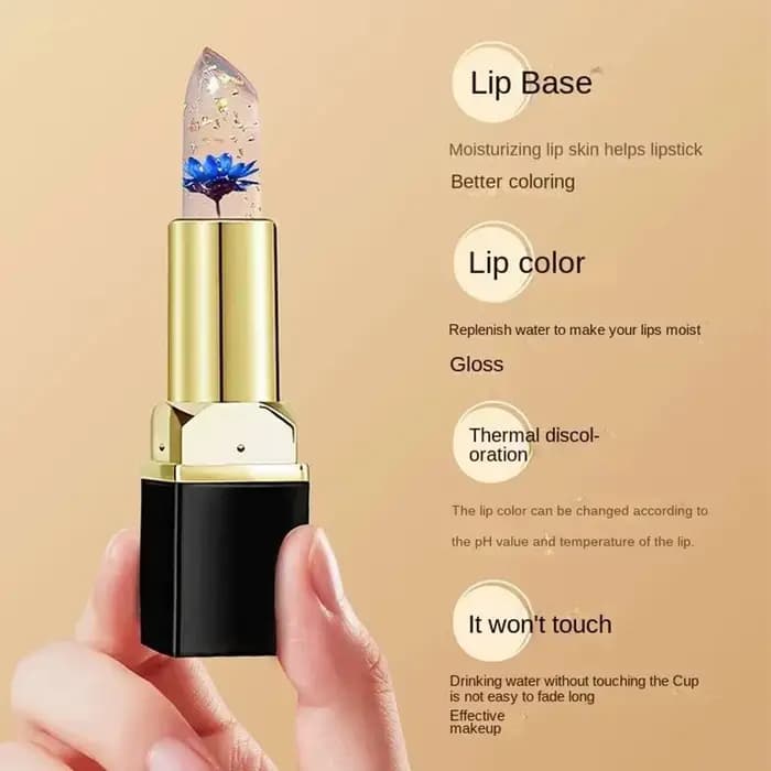 Rouge à lèvres gelée florale hydratant à changement de température