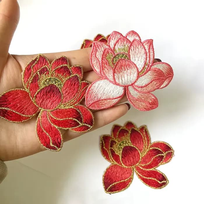 Applique de fleur Annie brodée, patch de gril, cousu sur fleur, accessoires de bricolage pour robe, costume classique, haute qualité