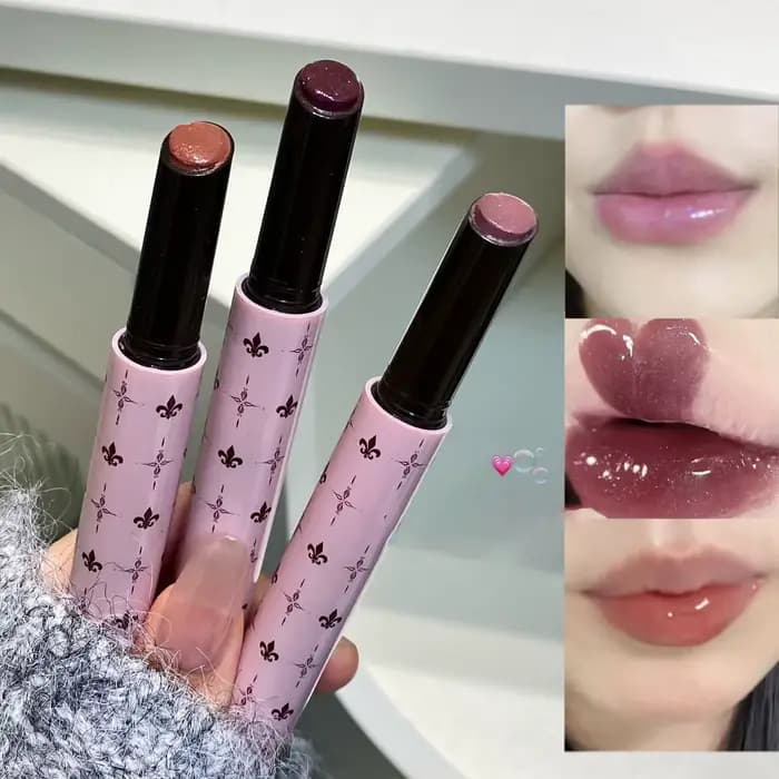 Stylo à gelée pour les lèvres scintillant violet mûrier