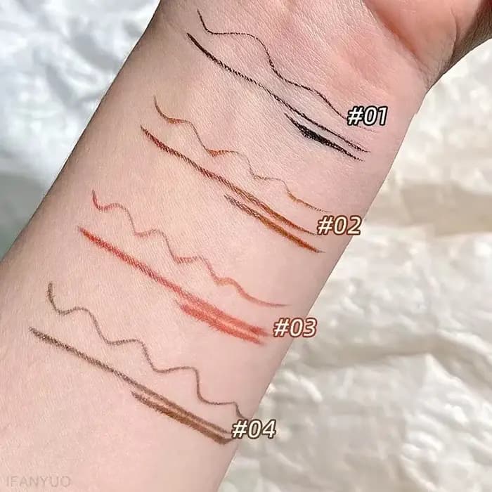 Stylo eye-liner ultra fin pour cils inférieurs, noir, marron, résistant à l'eau, durable, lisse, vers à soie, outils de maquillage pour les yeux