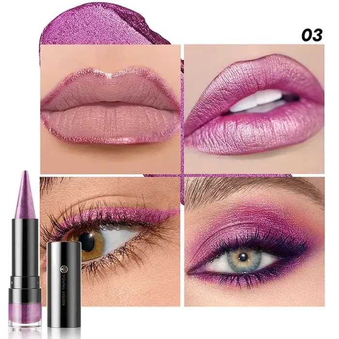Gloss à lèvres pailleté violet