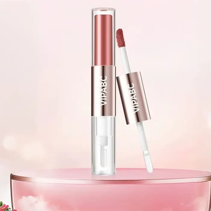Gloss à lèvres hydratant double tête