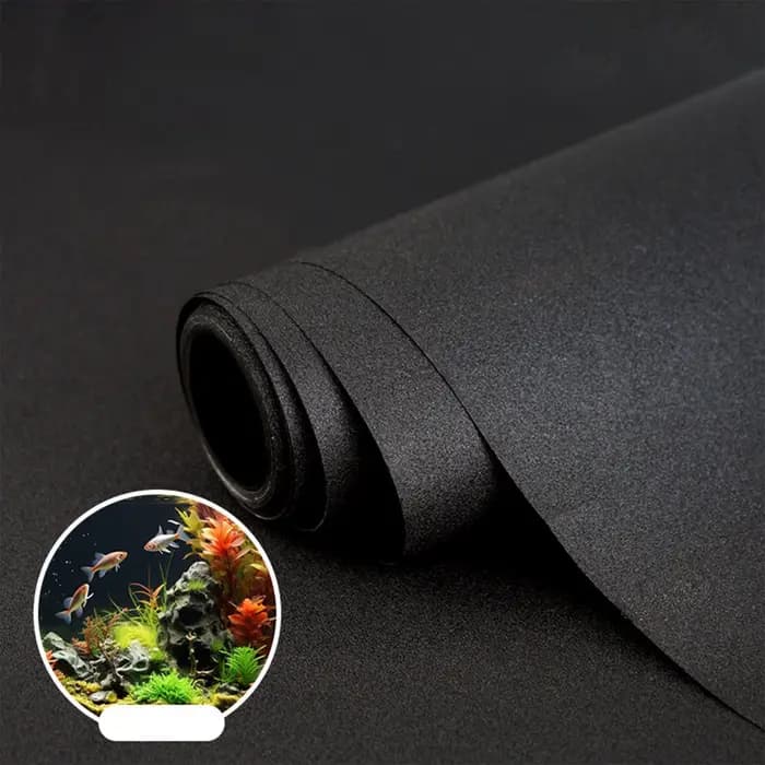 Fond d'aquarium statique adhésif noir, toile de fond pour aquarium, poster d'aquarium, papier peint décoratif pour aquarium