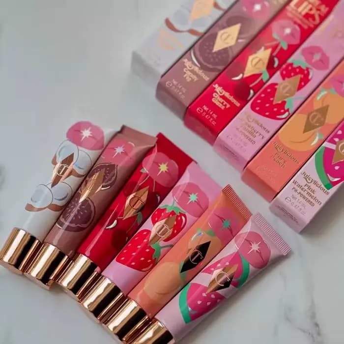 Charlotte Tilbury Maquillage Rouge à Lèvres Walk of No Shame Rose Gracieux Pillow Talk Gloss Hydratant Repulpant Fraise Vanille