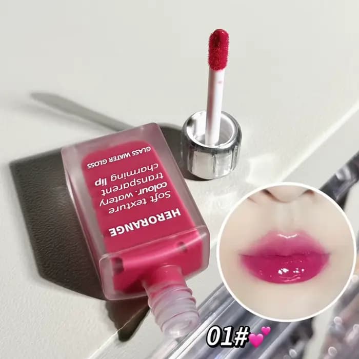 Lèvres repulpées hydratantes effet miroir couleur