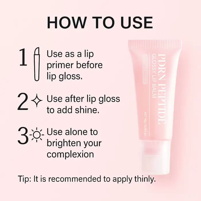 Baume à lèvres brillant PDRN Peptide Jelly Gloss