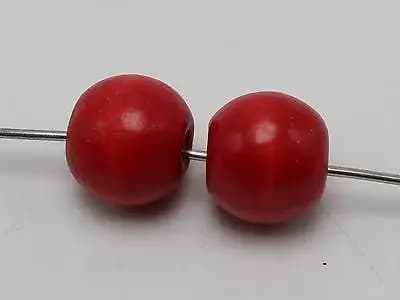 Grandes perles rondes en bois rouge, 20mm, 25 pièces