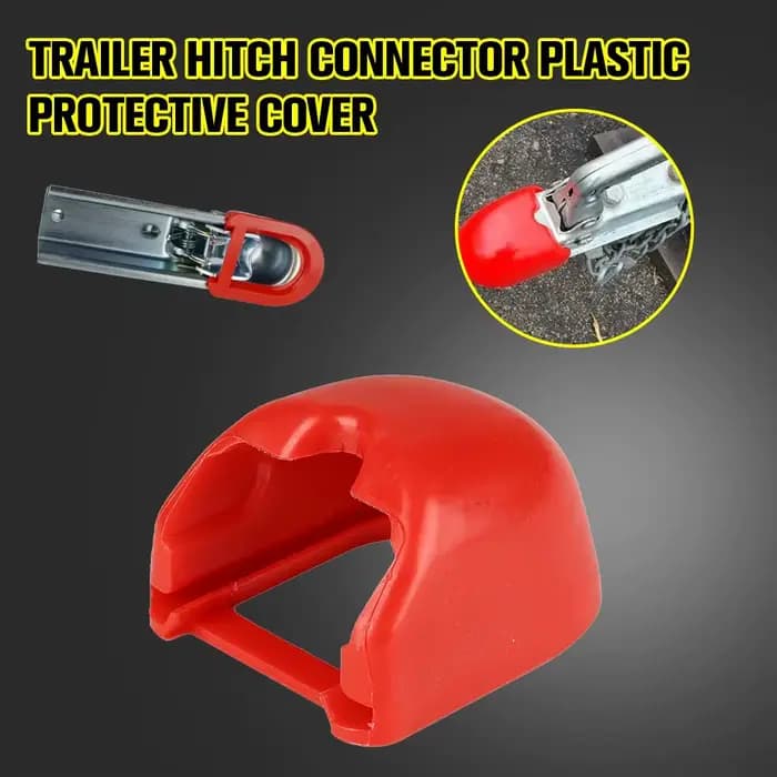 Accessoires de modification pour remorques et camping-cars : Cache-rotule de connexion en plastique rouge, protection pour connecteur, pièces de modification