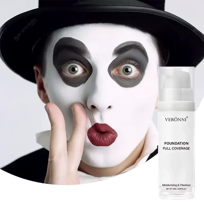 Fond de teint professionnel blanc pour le visage