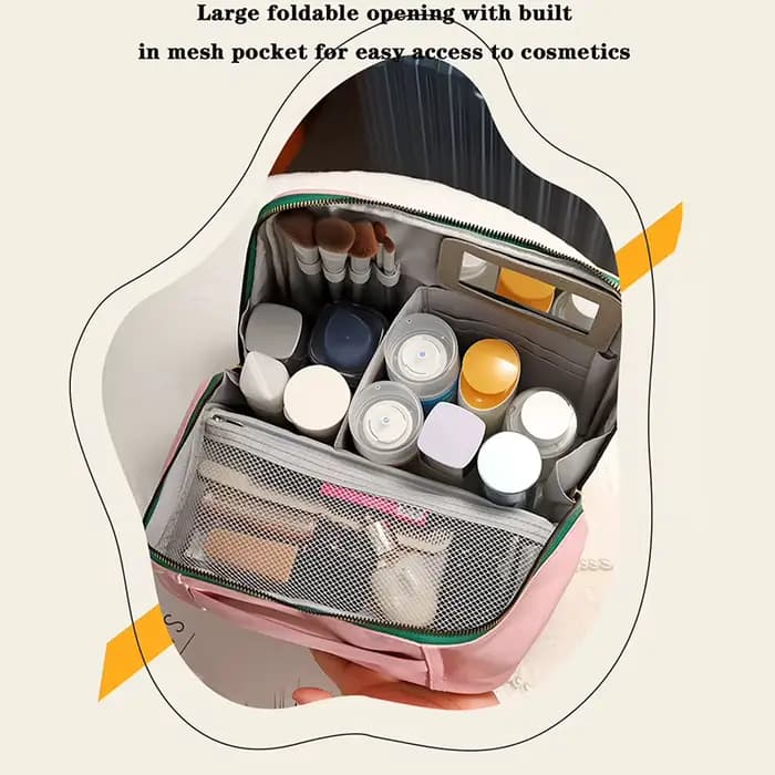 Trousse à cosmétiques de grande capacité 1 pièce
