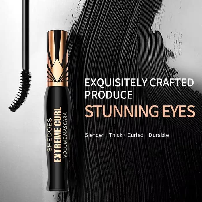 Mascara épaississant et bouclant, léger, waterproof, anti-bavures et durable