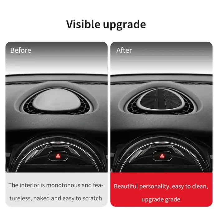 Aérateur de tableau de bord de voiture, sortie d'air conditionné, console centrale pour Mini Cooper F55 F56 F54 F57, accessoires de décoration intérieure de voiture