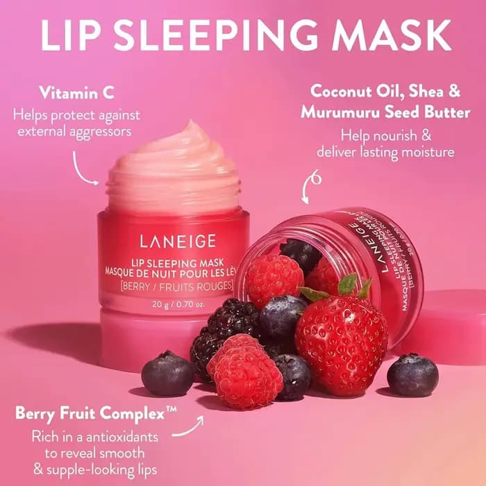 Masque de nuit pour les lèvres Laneige 20g