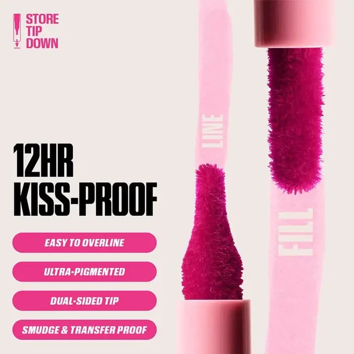 Page Vine Velvet Lip Liner imperméable sans transfert longue durée très pigmenté couleur crée des lèvres charnues 3D définition du maquillage