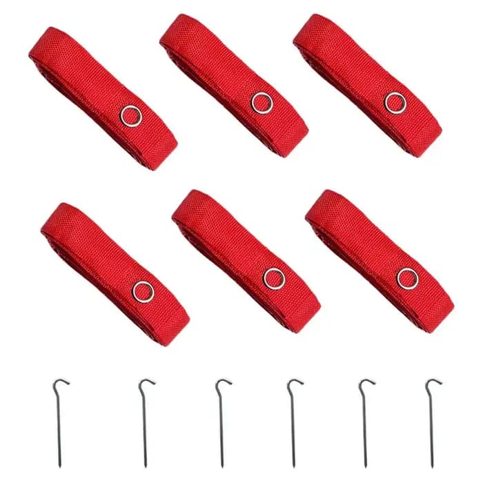 6x équipement de lignes de volley-ball de plage Portable 8M de Long lignes rouges marqueur de terrain de marquage pour l'entraînement au sable fête sur la plage Sports de plein air