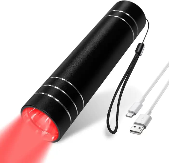 Lampe de thérapie à la lumière rouge 660nm lumière rouge et lampe infrarouge 850nm torche de thérapie avec minuterie Portable LED petite torche soulagement de la douleur corporelle
