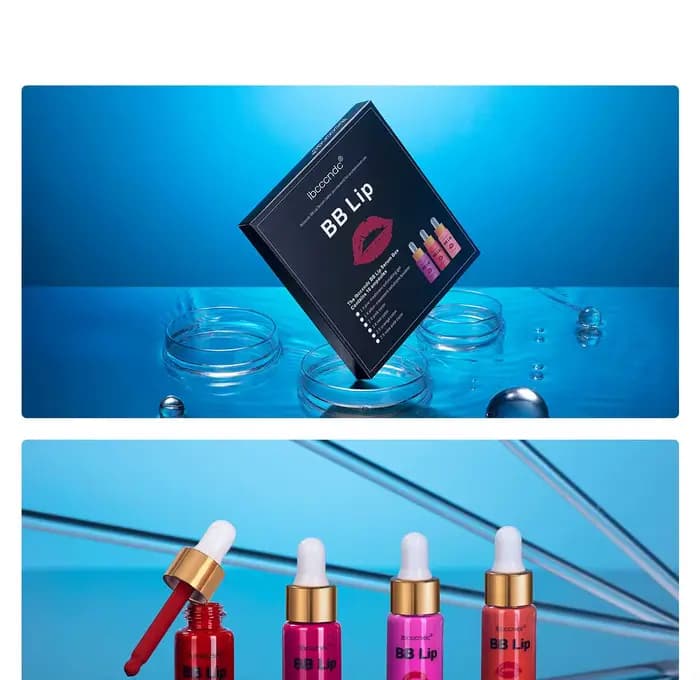 Corée lueur BB lèvres Ampoule sérum démarreur ensemble Semi-Permanent BB brillant