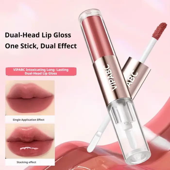 Gloss à lèvres hydratant double tête