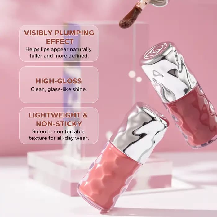 Gloss à lèvres volumisant Beauty Glazed 6 couleurs