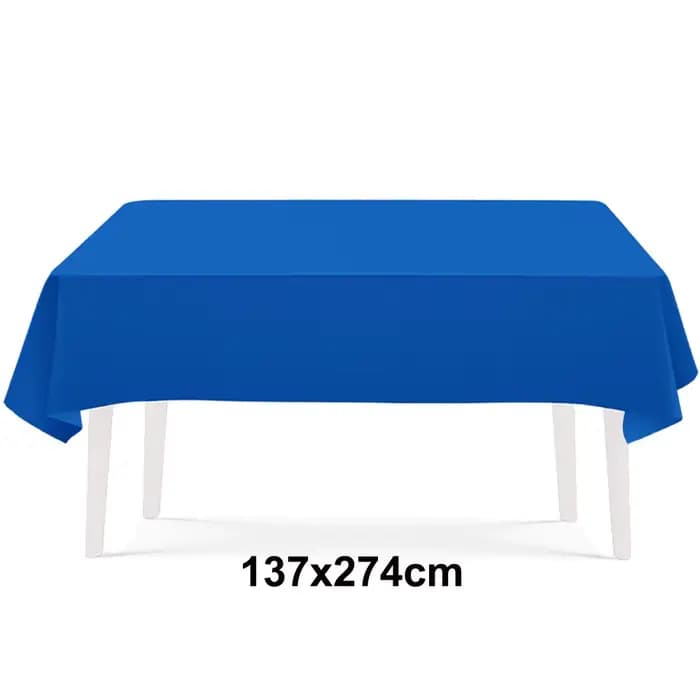 Nappe rectangulaire de couleur unie, bleu, rose, blanc, rouge, jaune, fête d'anniversaire, mariage, réception-cadeau pour bébé, fournitures de fête de vacances