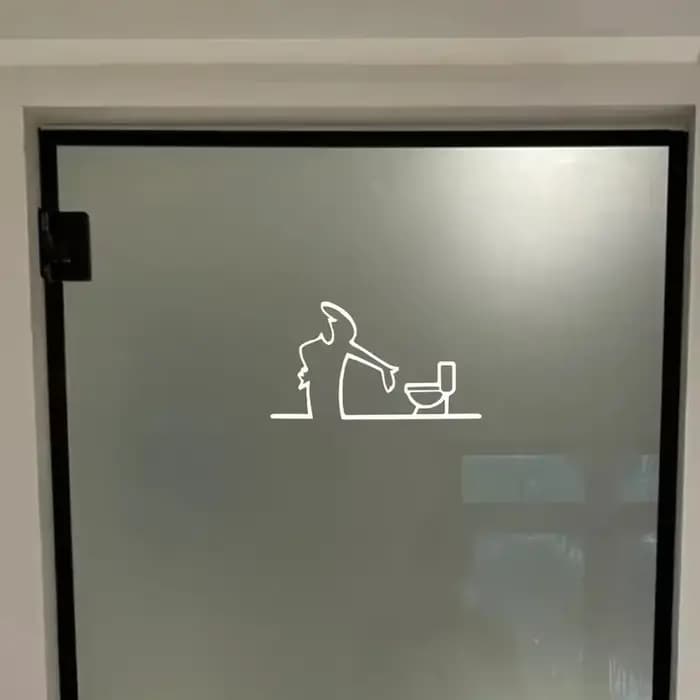 La Linea – autocollant mural d'art au trait minimaliste pour pare-chocs et fenêtre de voiture, avec personnage de dessin animé, décoration de maison et de voiture