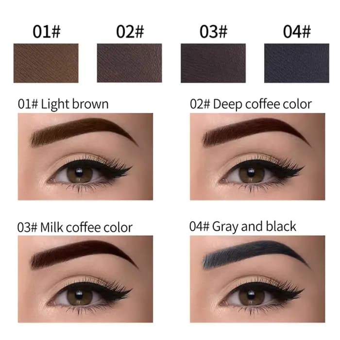 Crème à sourcils effet coussin d'air, gel à sourcils waterproof longue tenue avec brosse, maquillage des sourcils 3D naturel à séchage rapide