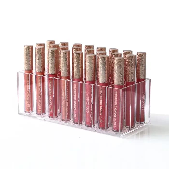 Porte-brillant à lèvres 24 fentes CC crème rouge