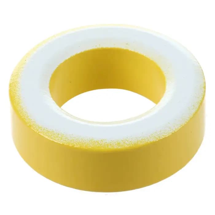 Anneaux de ferrite à noyau de fer jaune et blanc, toroïde, 33mm x 19mm x 11mm, 2 pièces