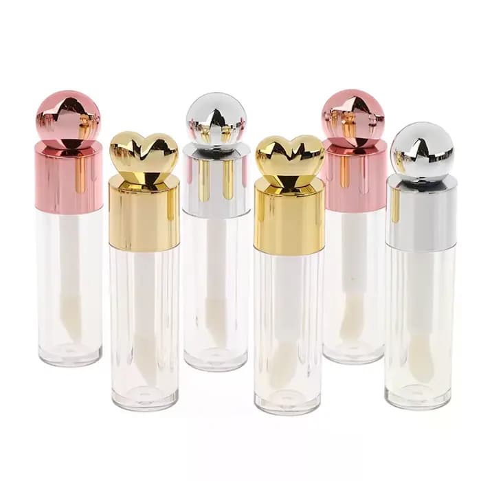 Tube de brillant à lèvres galvanisé Transparent de 5ml
