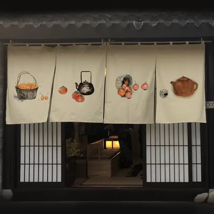 Rideau de tête de porte de séparation pour salon de thé japonais, panneau suspendu, drapeau de style chinois, décoration courte pour salon de thé