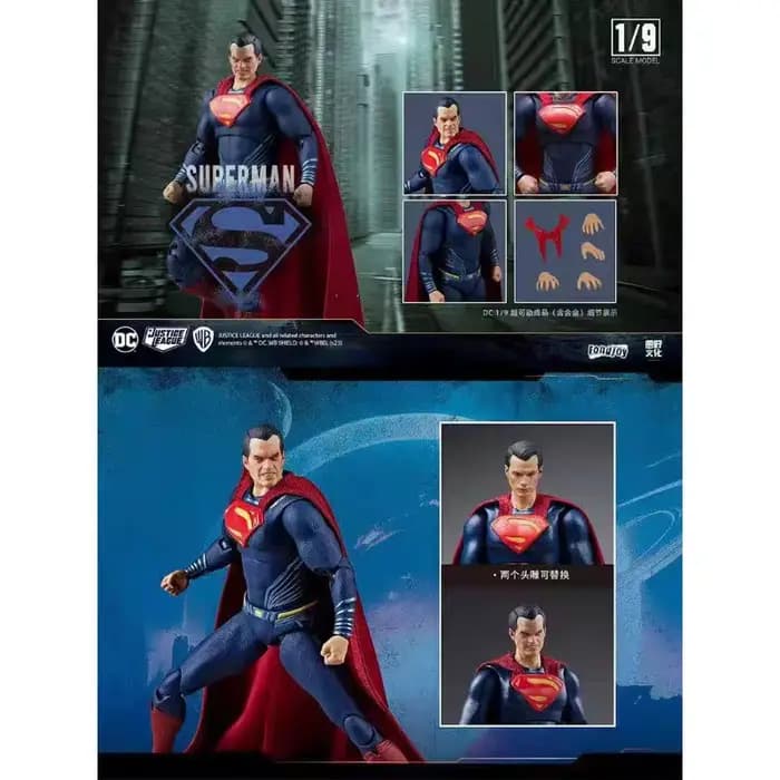 Figurines d'Anime Originales Fondjoy DC Justice League WONDER WOMAN/BATMAN/SUPERMAN/JOKER/HARLEY QUINN/CYBORG Collection de Modèles de Jouets