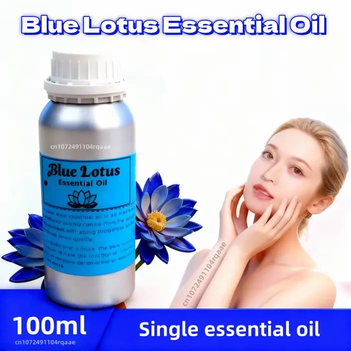 Huile de lotus bleue pure naturelle pour diffuseur de roseaux, parfum de maison, huile parfumée d'aromathérapie pour chambre à coucher, bureau, méditation de yoga