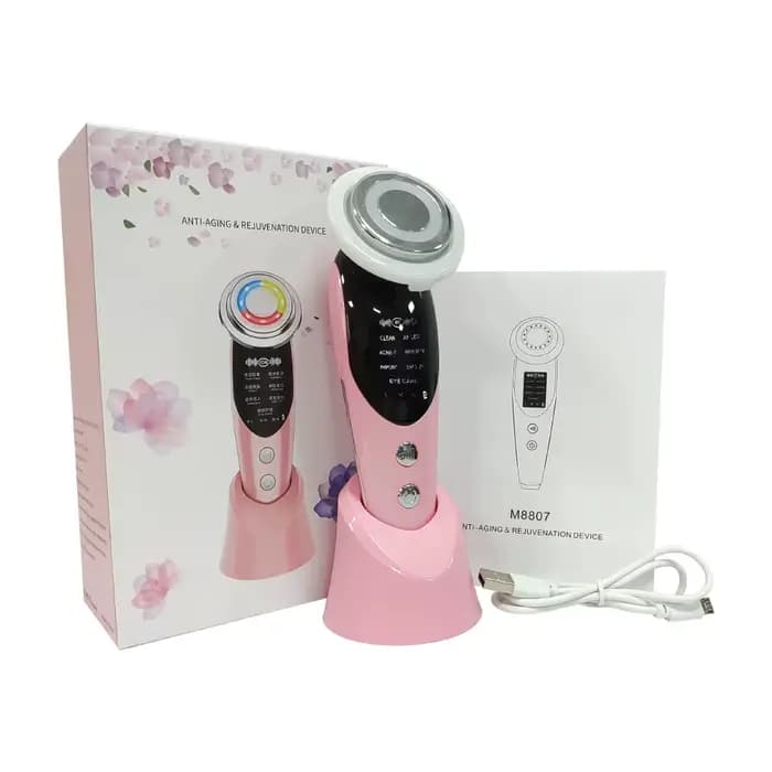 Mésothérapie faciale électroporation RF radiofréquence LED Photon Lifting du visage serrer l'élimination des rides soins de la peau masseur de visage