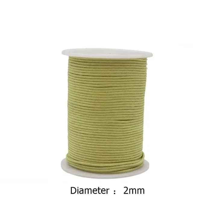 Cordon en Kevlar rouge et noir, résistant à l'usure, tressé, 2mm, pour bricolage, résistant au feu, résistant aux hautes températures, 560 degrés, cordons en aramide