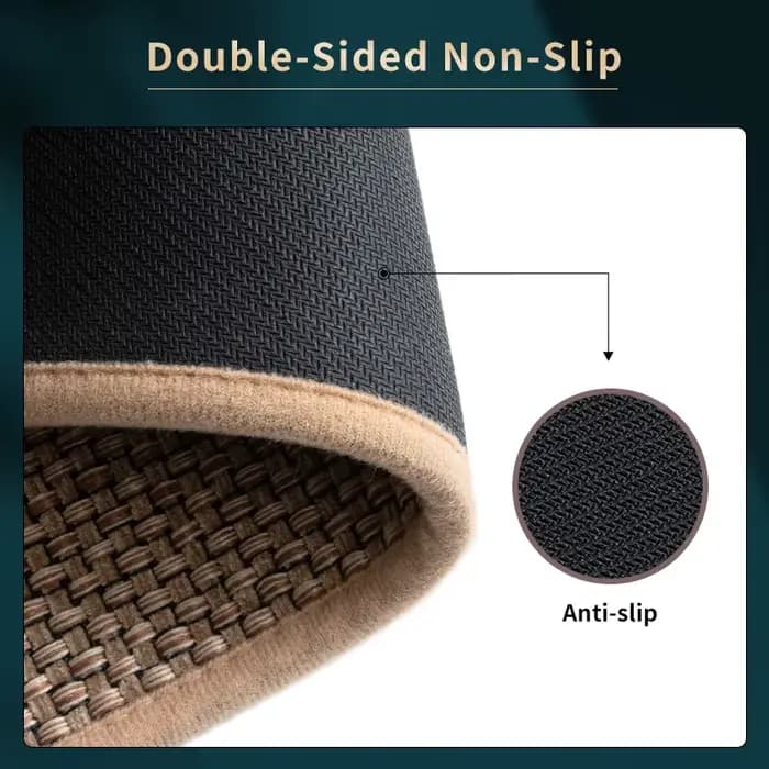 Lea-Tapis en Coton et Lin pour Porte de Cuisine, Polymères, pour Chambre à Coucher, Absorbant l'Eau et 0il, Non-ALD, Résistant à l'Eau, D343