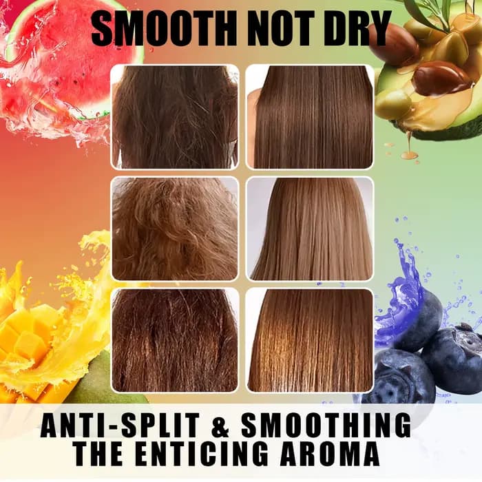 Pack Shampoing Fruits Tropicaux - Hydratation Profonde, Réparation Cheveux Secs Abîmés - Soin Capillaire Spécial Saison Automne Hiver