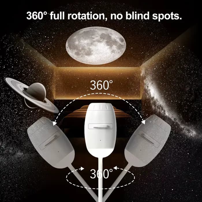 Mini projecteur d'étoiles galactiques deux-en-un, veilleuse, lumière d'ambiance pour la maison, décoration de chambre et de voiture, cadeau pour enfants