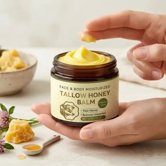 Baume Fouetté au Suif de Bœuf et au Miel : Hydratation Intense