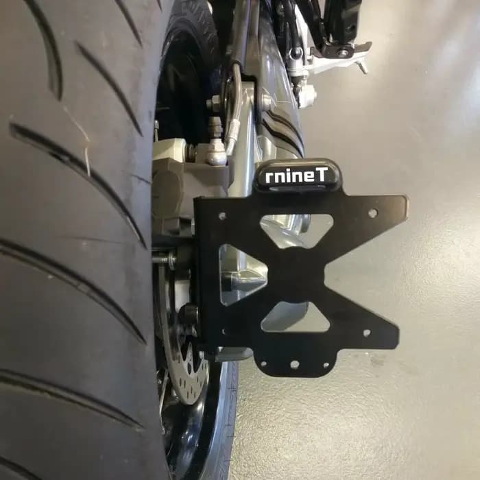 Support de plaque de planificateur de moto, BMW R Nine T, R9T, 1200 ScramJeff, 2015, 2016, 2017, 2018, 2019, Éliminateur, Invite d'enregistrement, Ket