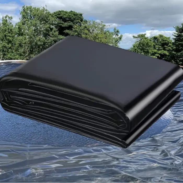 Membrane de bassin noire imperméable et flexible pour l'aquaculture, accessoire de jardinage extérieur pratique, durable et réutilisable