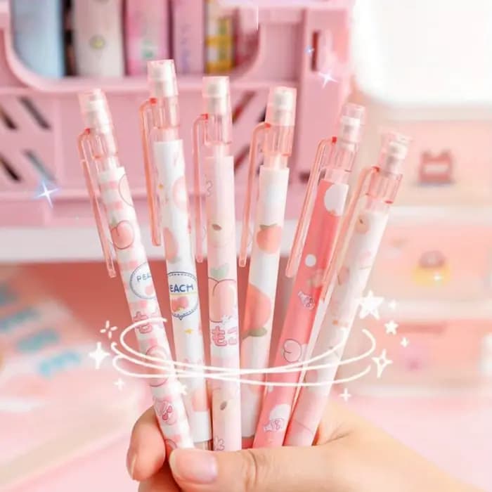 Ensemble de crayons mécaniques Kawaii, comprend 4 fils Hb de 0,5 mm et 1 recharge de tube, parfait pour l'écriture, le dessin et les croquis