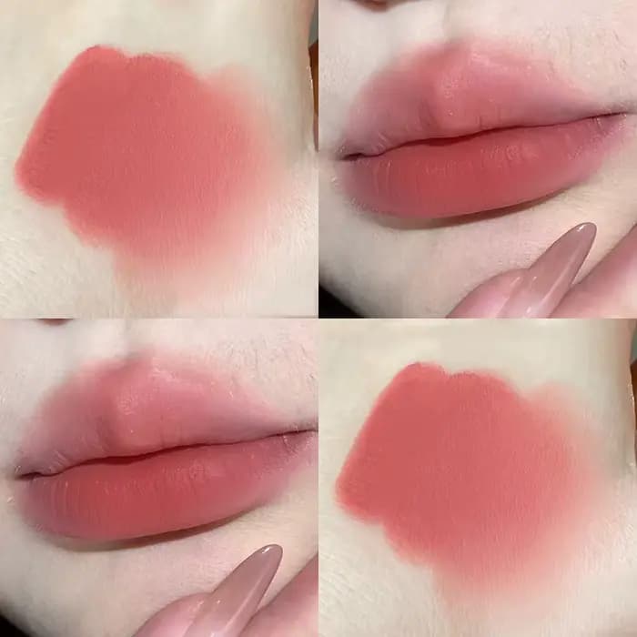 Lèvres mates 8 couleurs imperméables à l'eau longue durée facile à colorer velours mat sang rouge rose