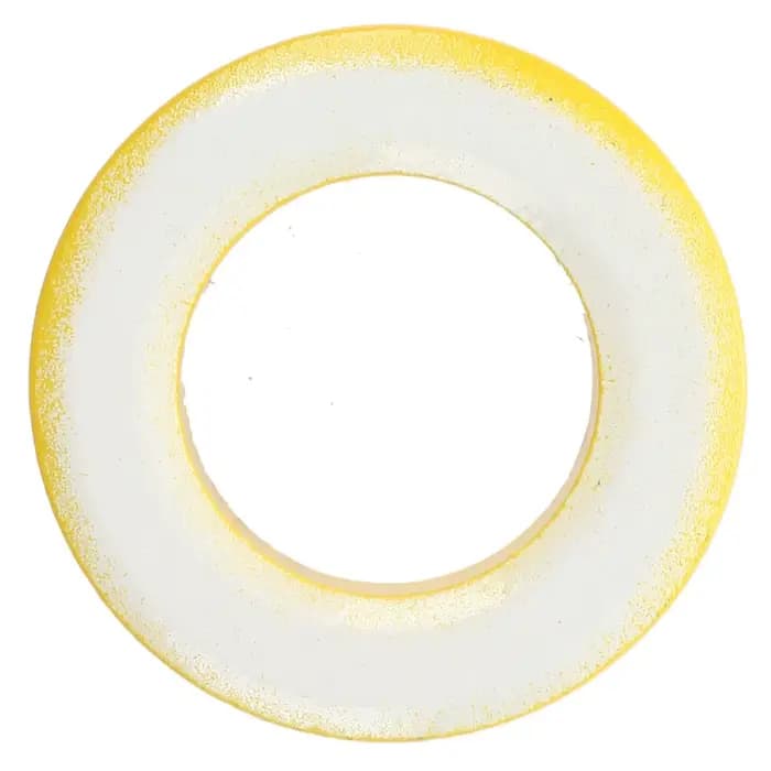 Anneaux de ferrite à noyau de fer jaune et blanc, toroïde, 33mm x 19mm x 11mm, 2 pièces