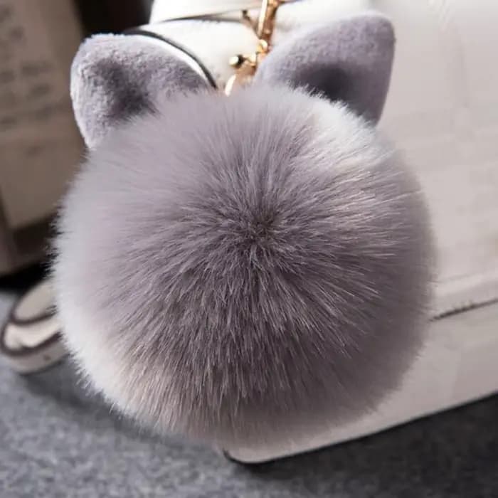 Porte-clés oreilles de lapin pelucheux, chaîne de lapin en fourrure pour femme, breloques de sac, porte-clés de voiture, pendentif, bijoux, nouvelle collection