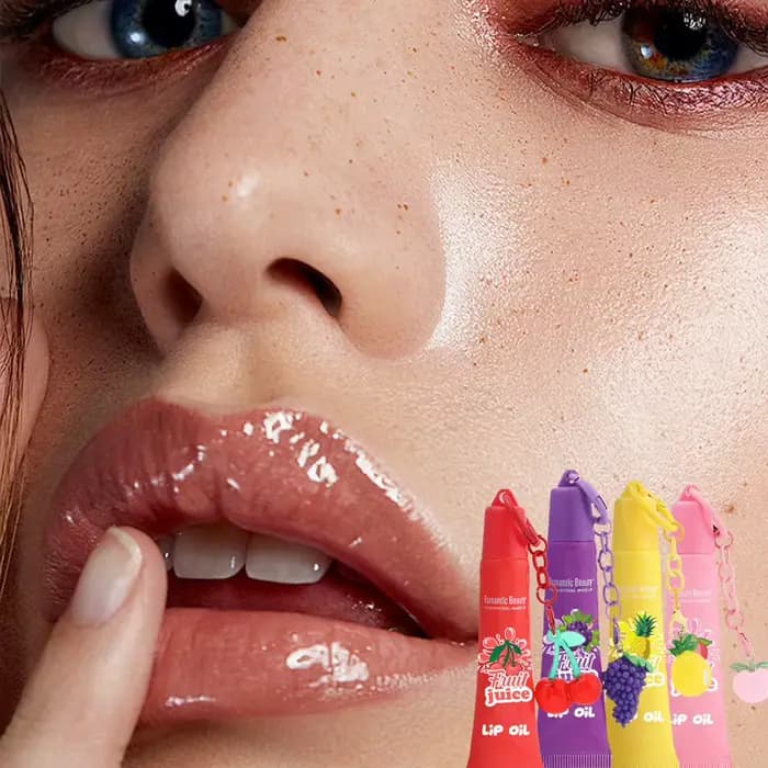 Huile à Lèvres Fruitée Hydratante et Réparatrice – Traitement Apaisant